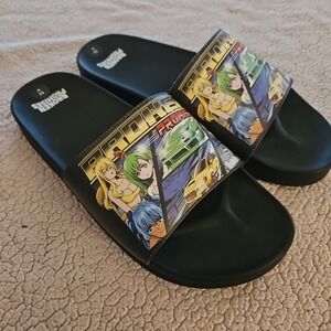 Broken Promises Men's Slides ''Choose Your Fighter" Black
